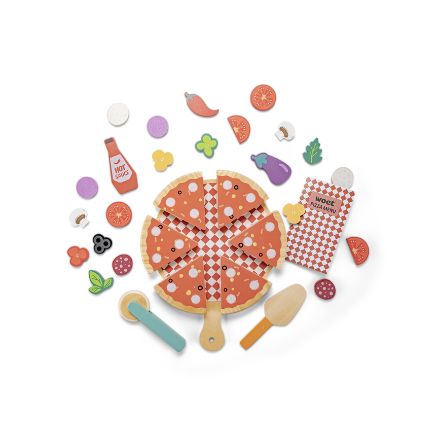 New Classic Toys Pizza Play Food Set