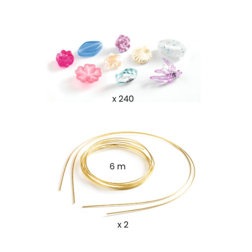 Djeco Duo of Tiaras Blue & Purple Bead Kit