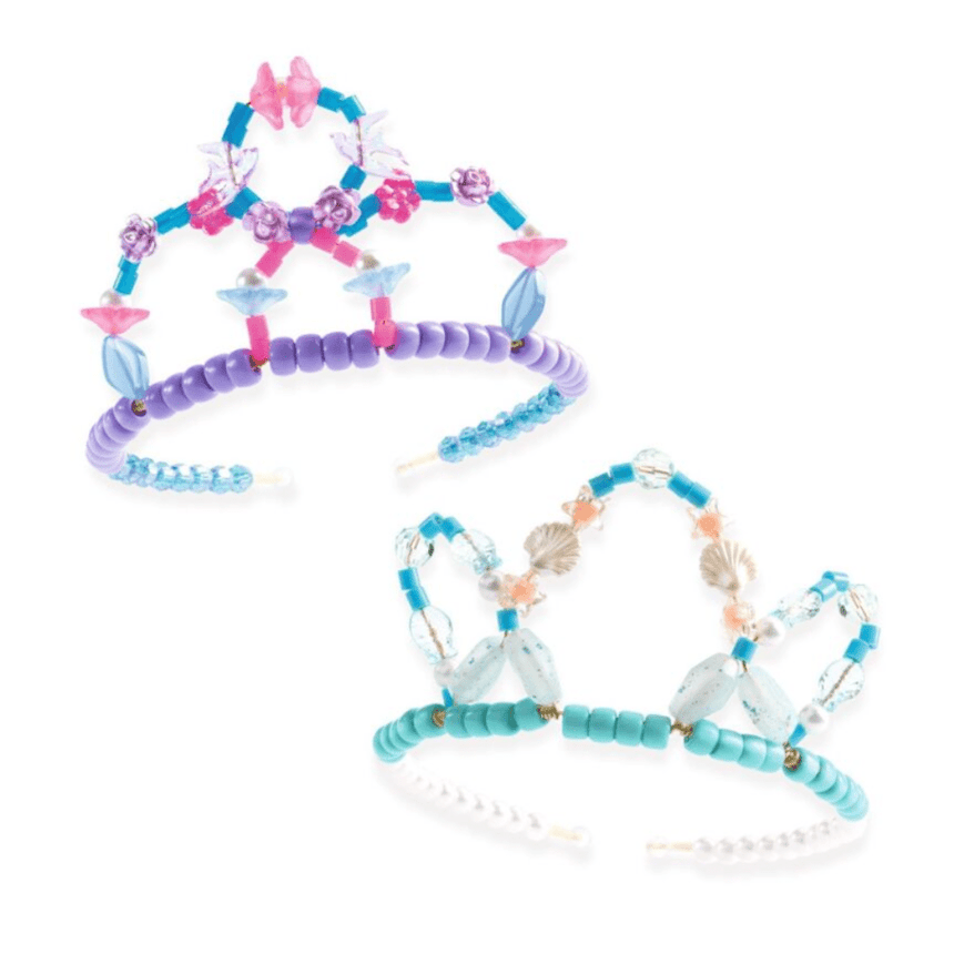 Djeco Duo of Tiaras Blue & Purple Bead Kit