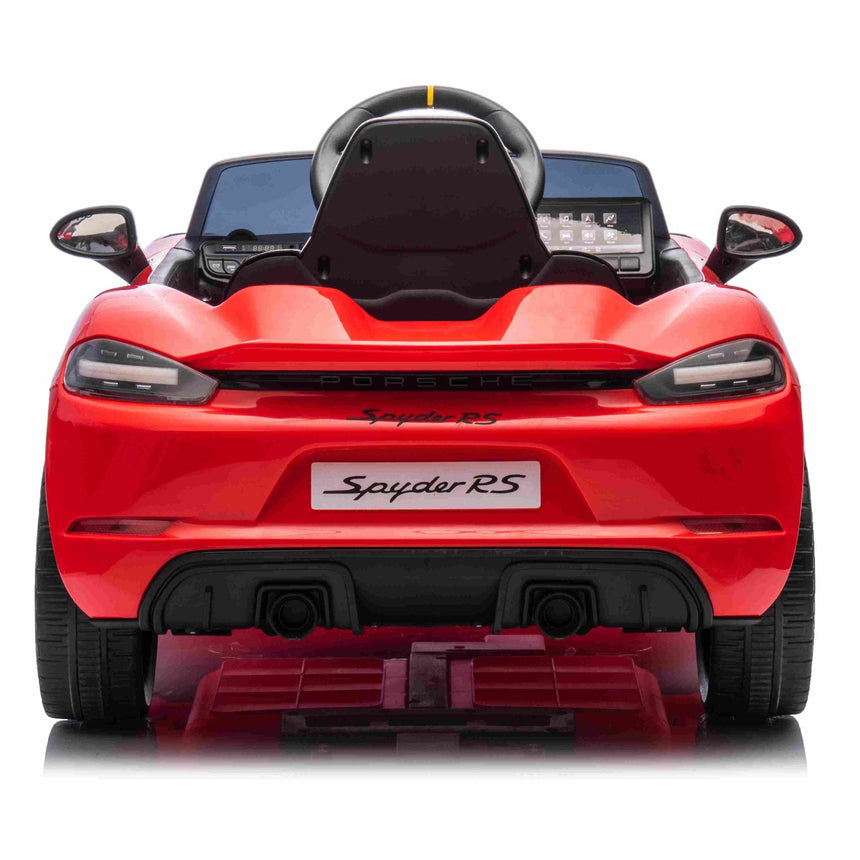 ALL 4 KIDS Licensed Porsche 718 Spyder Kids Electric Ride-On Car
