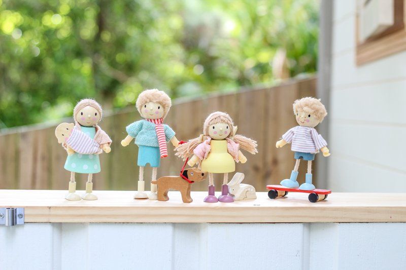 Tender Leaf Toys Doll Mrs Goodwood with Flexible Limbs & a Baby