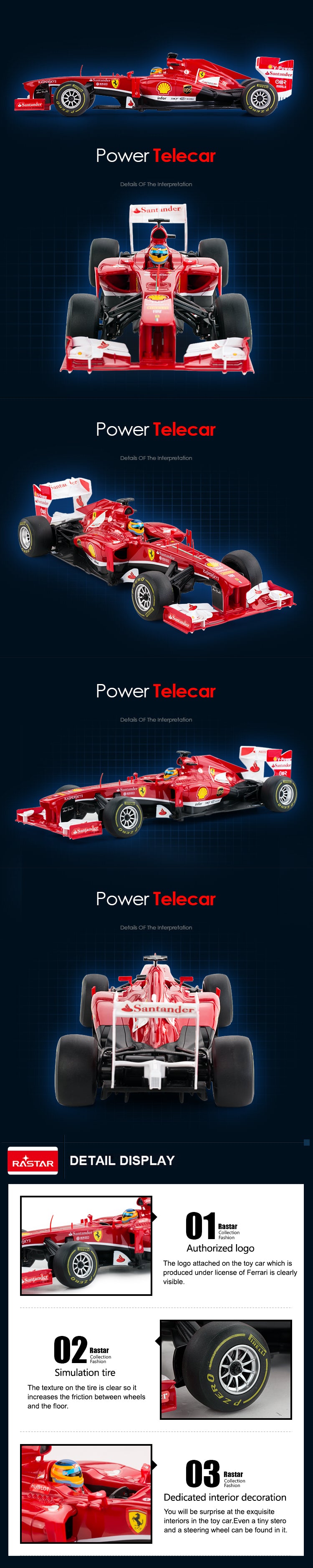 Rastar Licensed 1:12 Radio Control Car - Ferrari F138