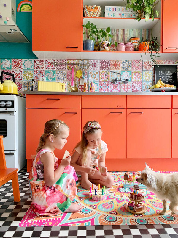 Tender Leaf Toys Pretend Rainbow Birthday Cake