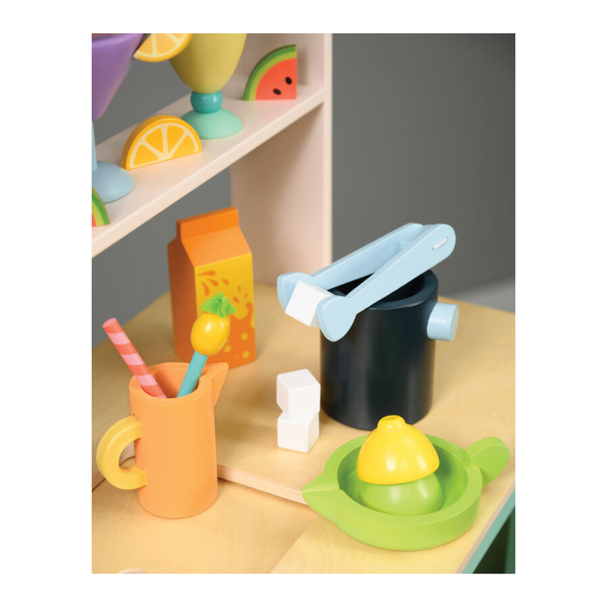 Tender Leaf Toys Pretend The Juice Bar Drinks Trolley