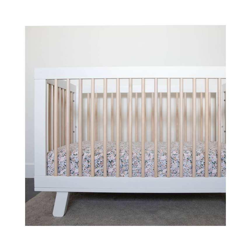 Little Unicorn Muslin Fitted Cot Sheet - Pressed Petals