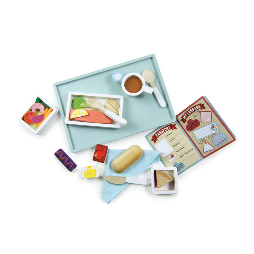 Tender Leaf Toys Pretend Airline Meal Tray