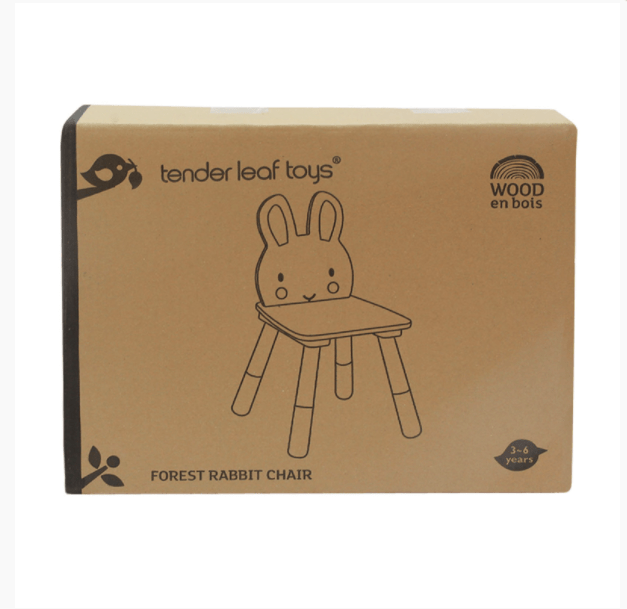 Tender Leaf Toys Kids Wooden Forest Rabbit Chair