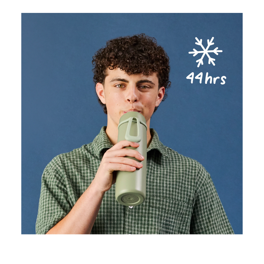 B.Box 690mL Insulated Flip Top Bottle - Sea Glass