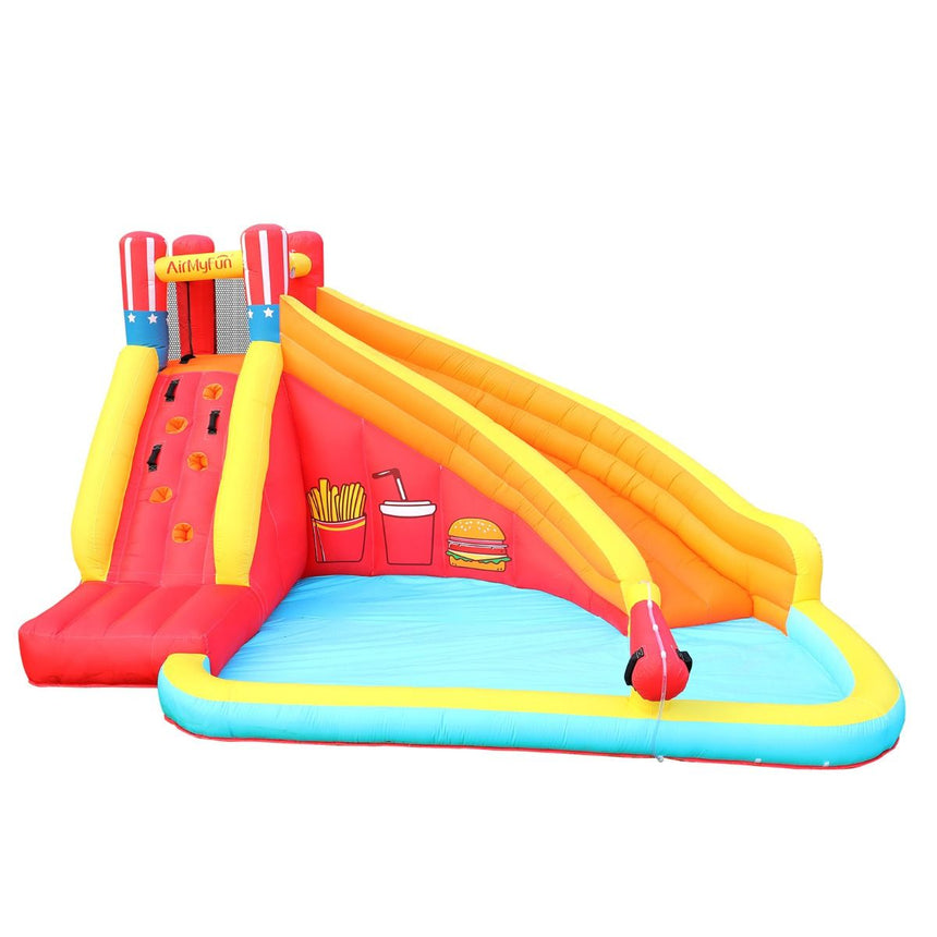 Air My Fun Summer Time Jumping Castle with Slide and Shooting Gun