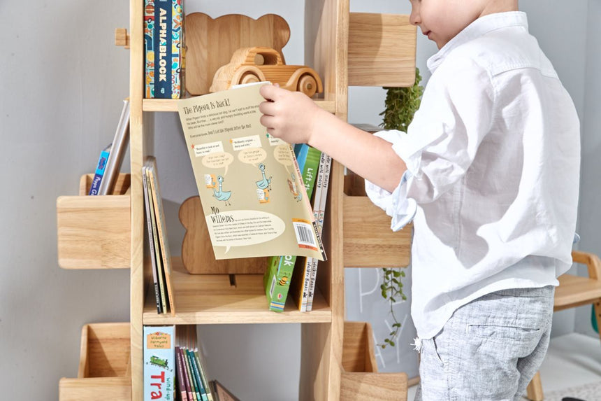 Bunny Tickles Revolving Solid Wood Bookcase