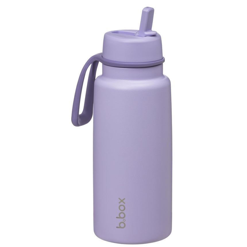 B.Box 1L Insulated Flip Top Drink Bottle - Lilac Love