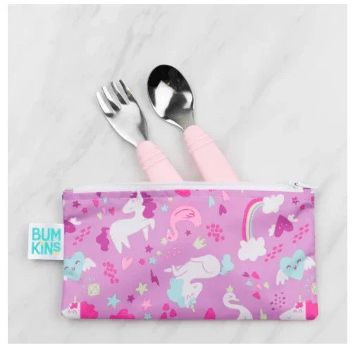 Bumkins Spoon and Fork - Pink