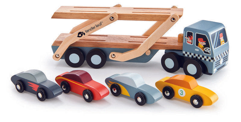 Tender Leaf Toys Wooden Car Transporter