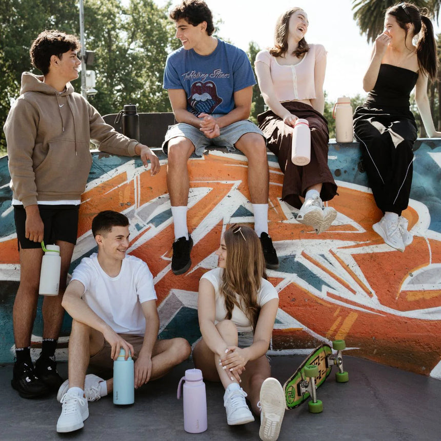 B.Box 1L Insulated Flip Top Drink Bottle - Lime Time