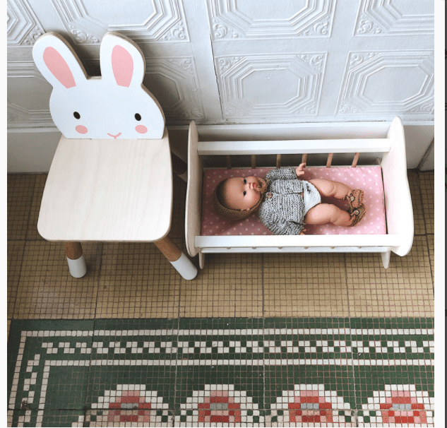 Tender Leaf Toys Kids Wooden Forest Rabbit Chair