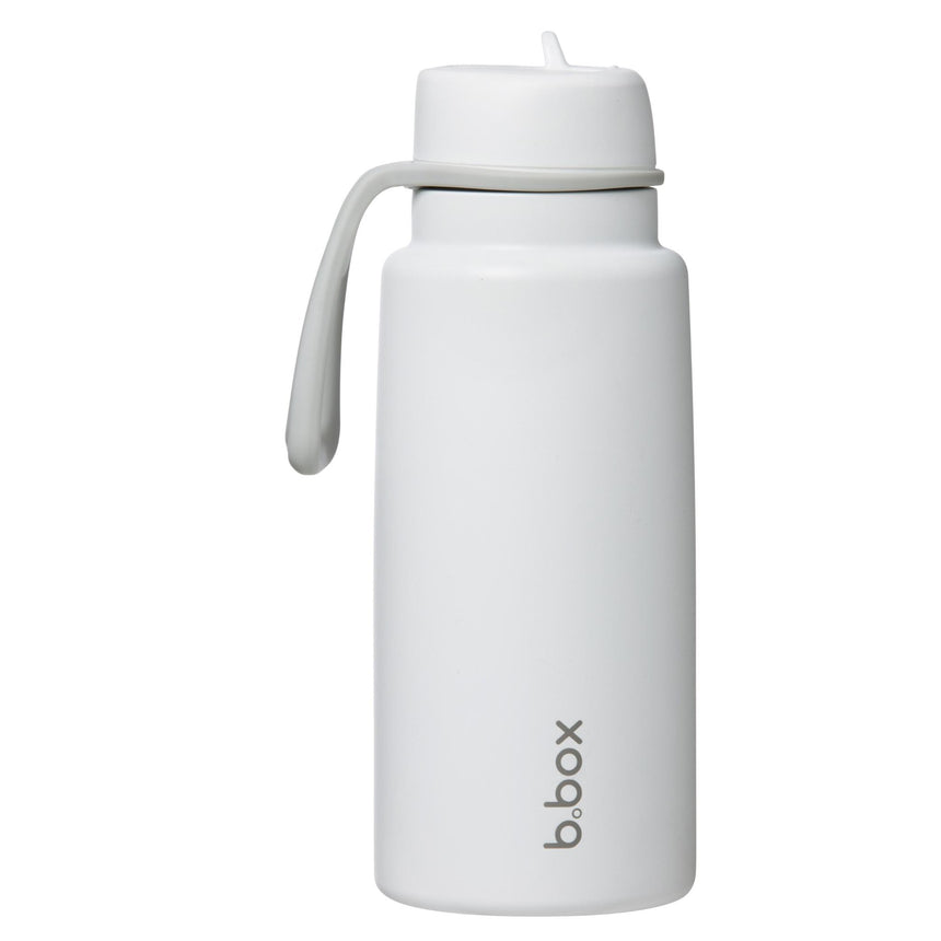 B.Box 1L Insulated Flip Top Drink Bottle - White Out