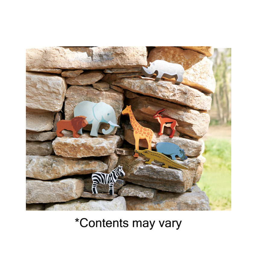 Tender Leaf Toys Wooden Selection of Safari Animals