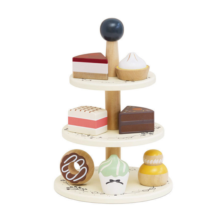 Le Toy Van Three Tier Patisserie Cake Stand - 8 Piece