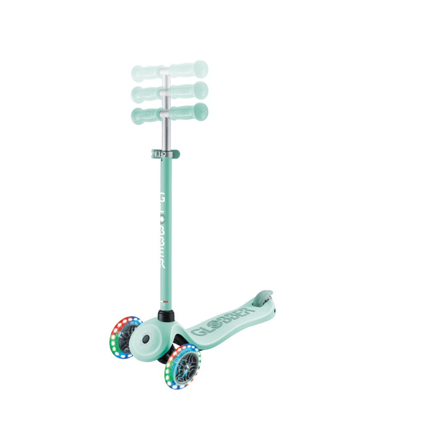 Globber Go Up Sporty Lights 360 Scooter - Mint/ Pistachio