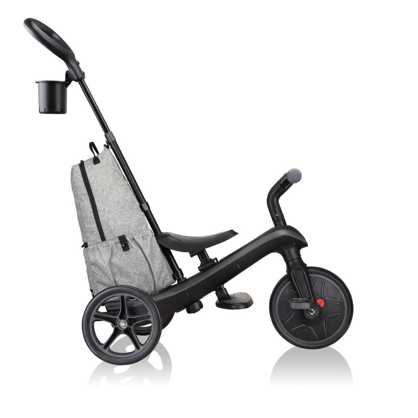 Globber Explorer Trike 4 in 1 DELUXE PLAY - Black/Grey