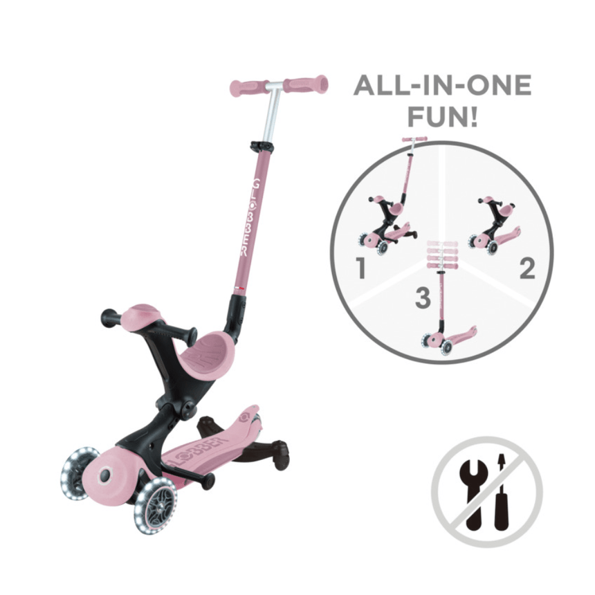 Globber Go Up Deluxe Ecologic 360 Scooter - Berry