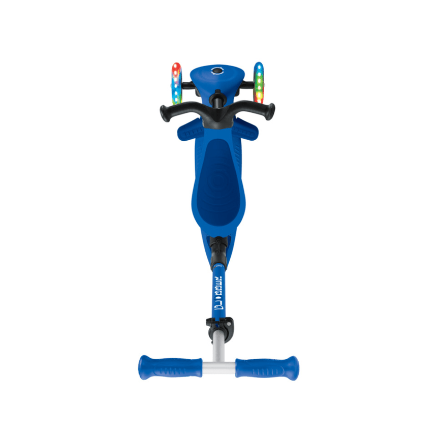 Globber GO UP ACTIVE Scooter with Lights - Navy Blue/ Dark Blue