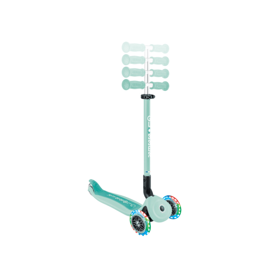 Globber GO UP ACTIVE Scooter with Lights - Mint /Dark Mint