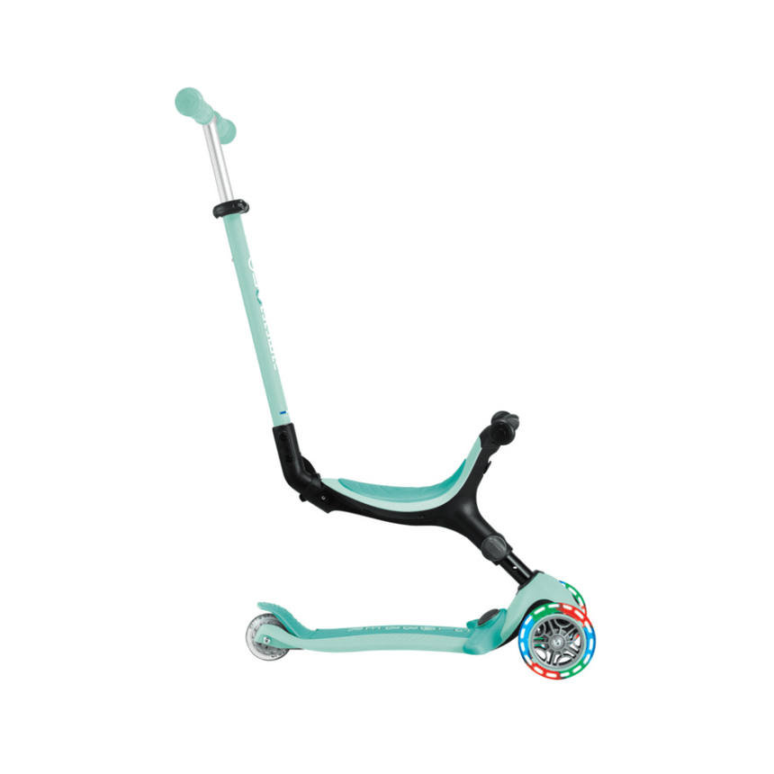 Globber GO UP ACTIVE Scooter with Lights - Mint /Dark Mint
