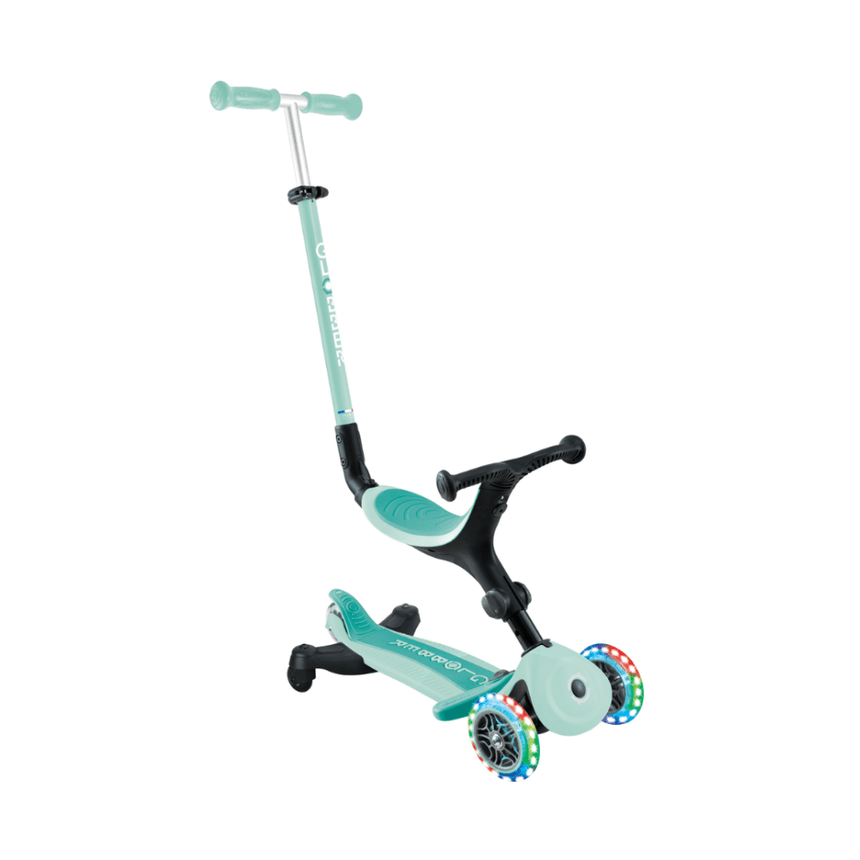 Globber Go Up Active Lights 360 Scooter - Mint/Dark Mint