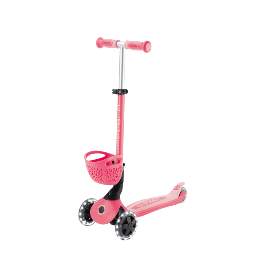 Globber Go Up Baby Lights 360 - Pastel Pink/ Deep Pastel Pink