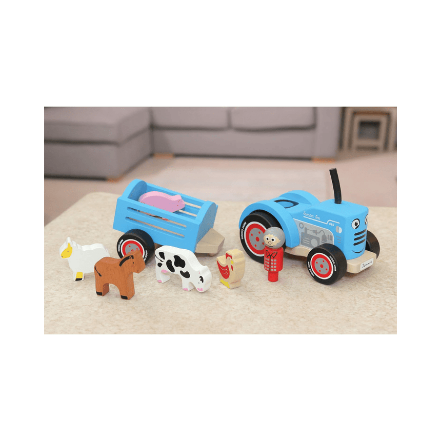 Indigo Jamm Wooden Tractor Tim