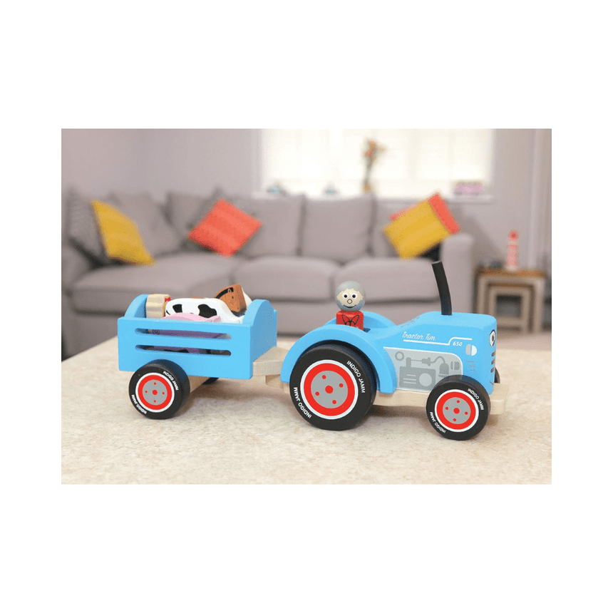 Indigo Jamm Wooden Tractor Tim