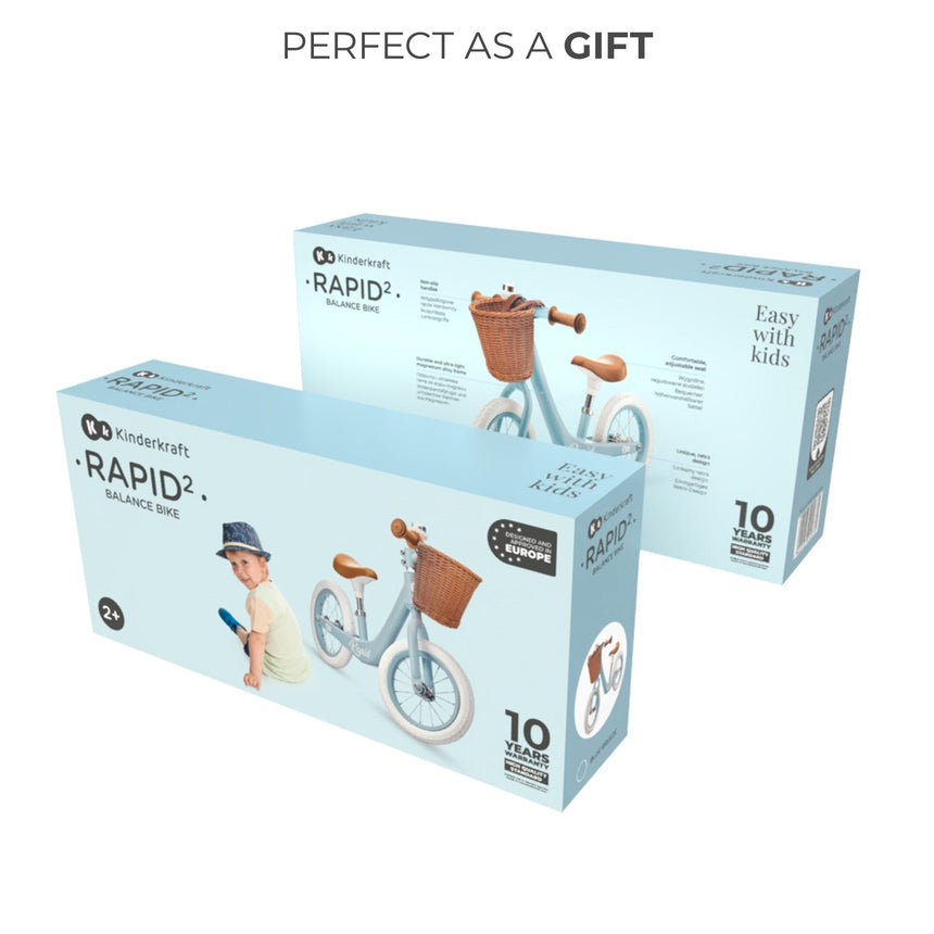 Kinder Kraft Lightweight Rapid 2 Balance Bike with Basket
