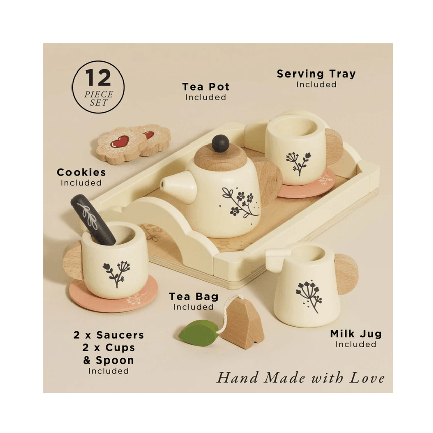 Le Toy Van Wooden Tea Set & Tray