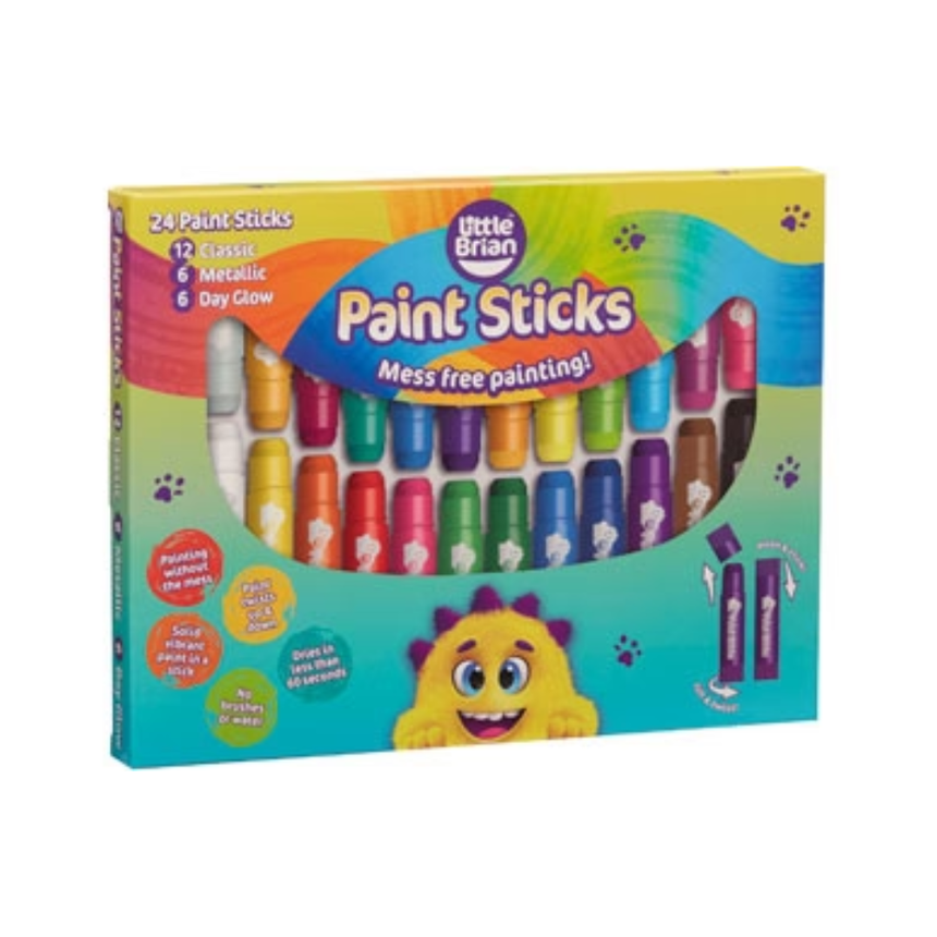 Little Brian Paint Sticks - Assorted 24 pk