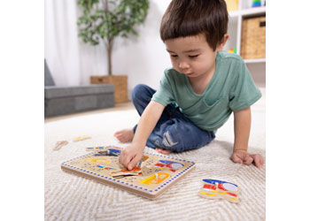 Melissa and Doug Musical Instruments Sound Puzzle 8 piece wooden puzzle – view 6
