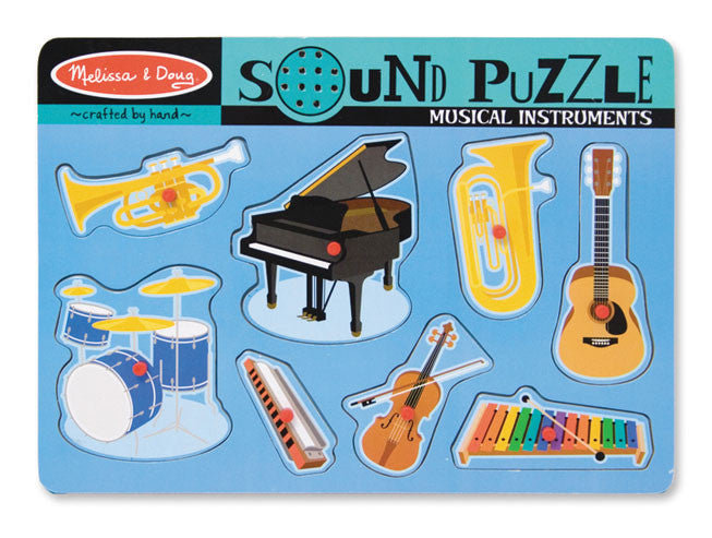 Melissa and Doug Musical Instruments Sound Puzzle 8 piece wooden puzzle – view 8