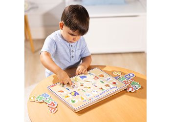 Melissa and Doug Alphabet Sound Puzzle wooden ABC learning puzzle – view 5