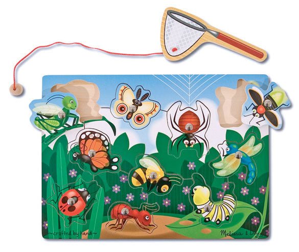 Melissa and Doug Magnetic Bug Catching Game with net and wooden bugs – view 4