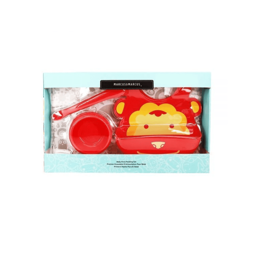 Marcus & Marcus Gift Feeding Set - Red Lion