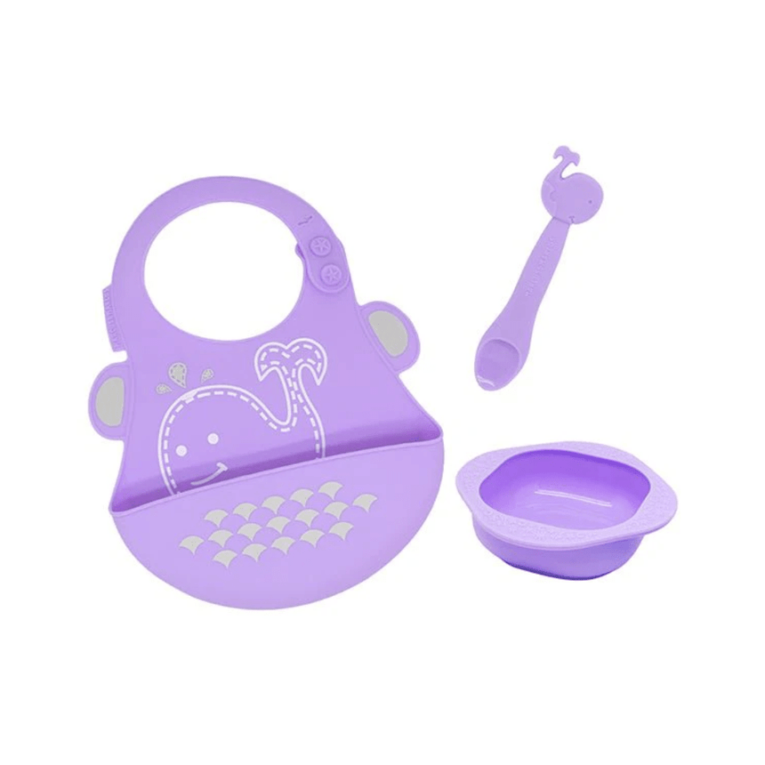 Marcus & Marcus Gift Feeding Set - Lilac Wheel