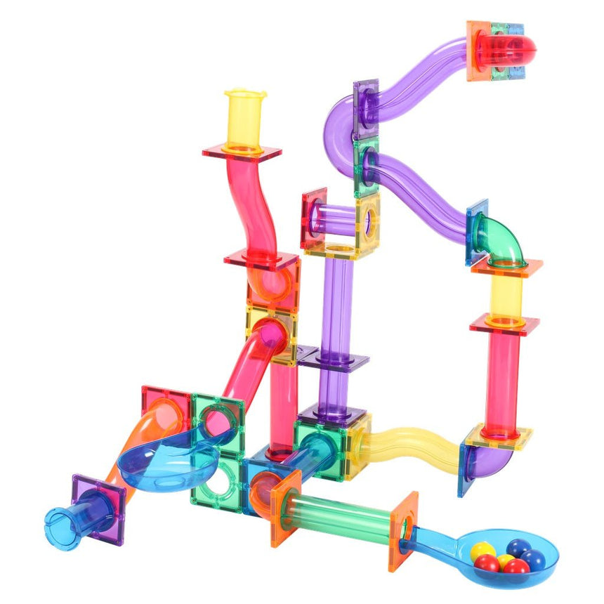 MNTL Magnetic Tiles Marble Run 100 Pcs Set