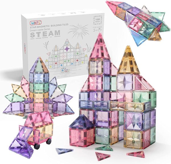 MNTL Classic Magnetic Tile 108 Pcs