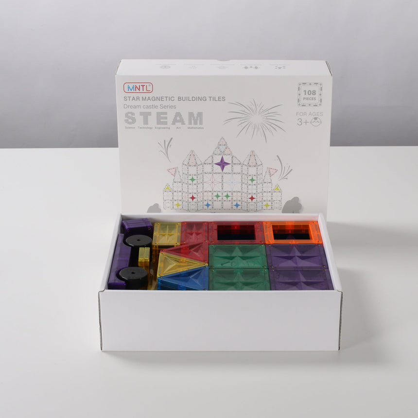MNTL Pastal Magnetic Tile 108 Pcs