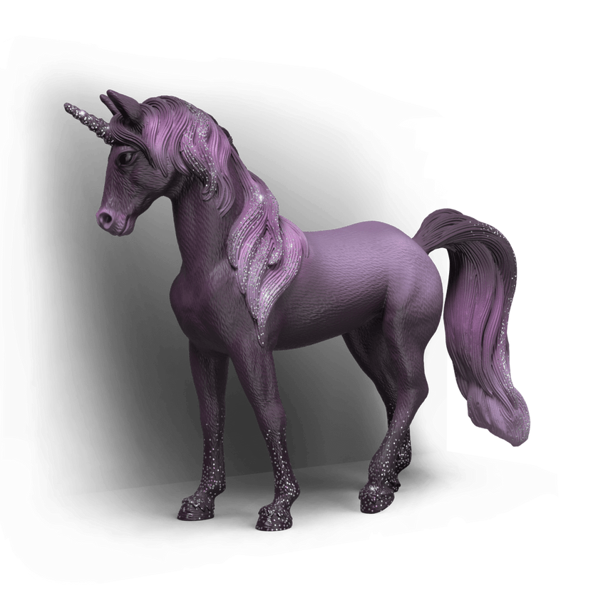 Schleich Galaxy Rainbow Unicorn Mare toy figure alternate view