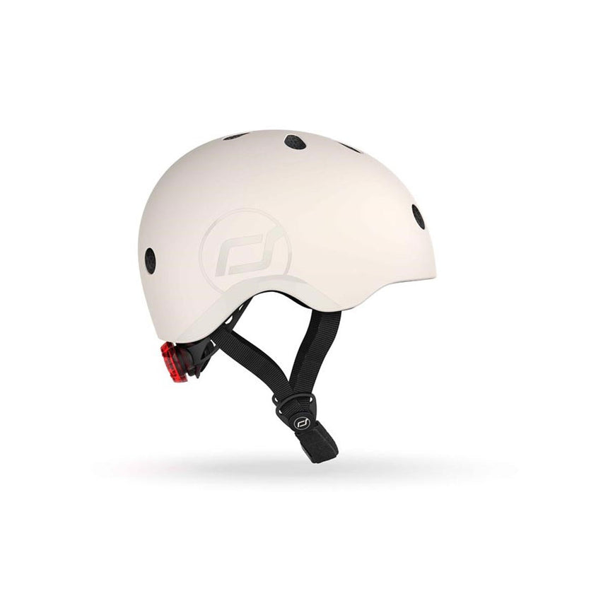 Scoot and Ride Helmet Ash size S-M kids bike and scooter helmet with LED light – view 4