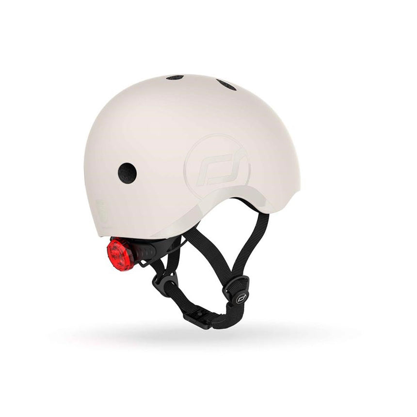 Scoot and Ride Helmet Ash size S-M kids bike and scooter helmet with LED light – view 5