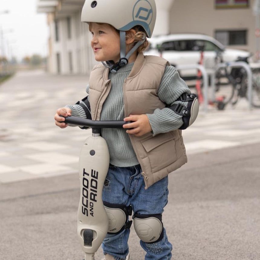 Scoot and Ride Protective Set Ash S-M kids knee and elbow pads – view 2