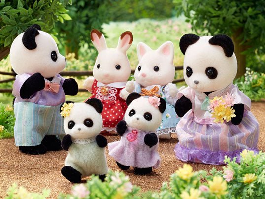 Sylvanian Families Pookie Panda Family