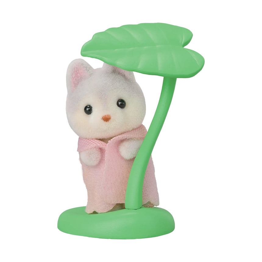 Sylvanian Families Baby Forest Costume Series marshmallow mouse baby with leaf raft